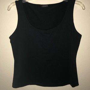 Black, fancy, cropped shirt